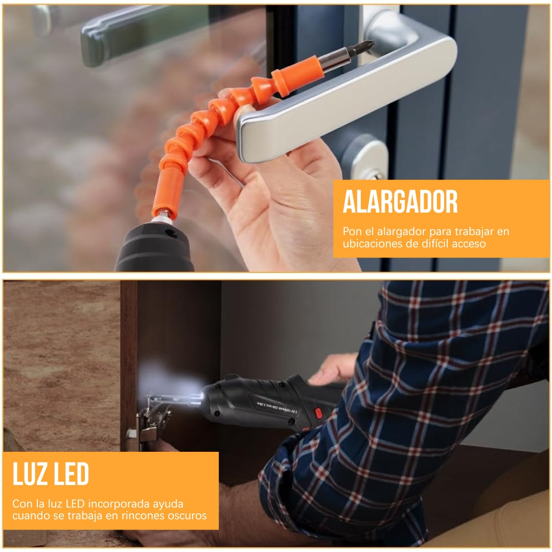 Kit Destornillador Eléctrico Multifunción 47 pzas